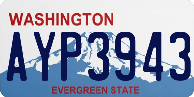 WA license plate AYP3943