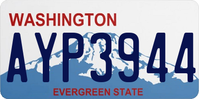 WA license plate AYP3944