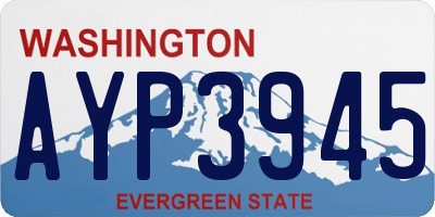 WA license plate AYP3945