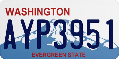 WA license plate AYP3951