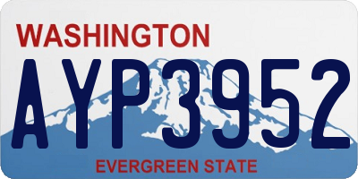 WA license plate AYP3952