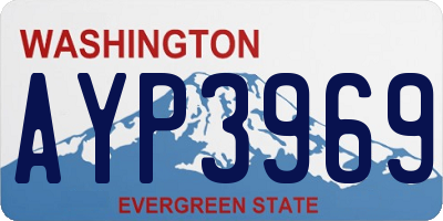 WA license plate AYP3969