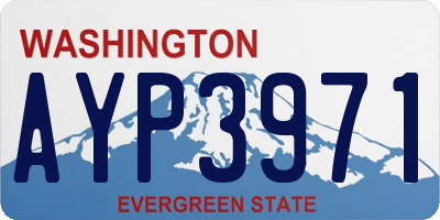 WA license plate AYP3971
