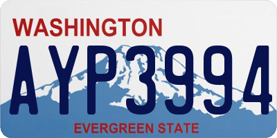 WA license plate AYP3994