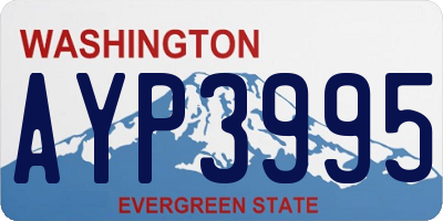 WA license plate AYP3995