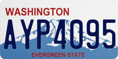 WA license plate AYP4095