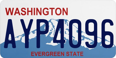 WA license plate AYP4096