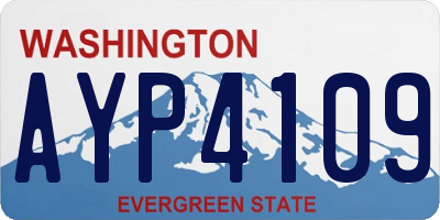 WA license plate AYP4109