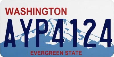 WA license plate AYP4124