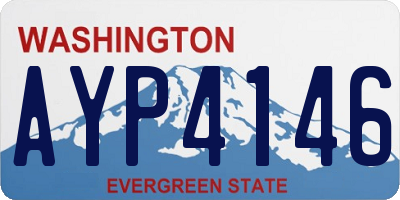 WA license plate AYP4146