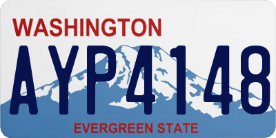 WA license plate AYP4148