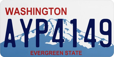 WA license plate AYP4149