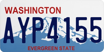 WA license plate AYP4155