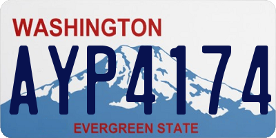 WA license plate AYP4174