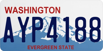 WA license plate AYP4188