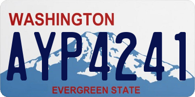 WA license plate AYP4241