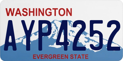 WA license plate AYP4252