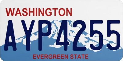 WA license plate AYP4255