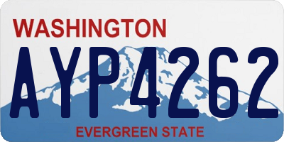 WA license plate AYP4262