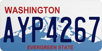WA license plate AYP4267