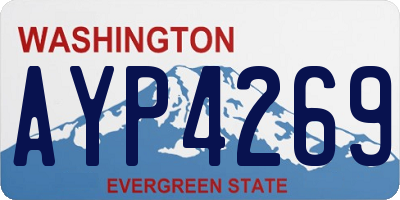 WA license plate AYP4269