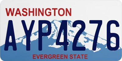 WA license plate AYP4276