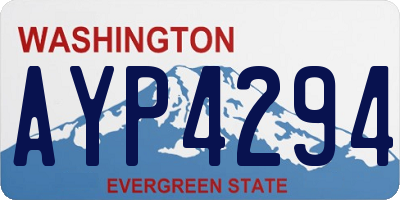WA license plate AYP4294
