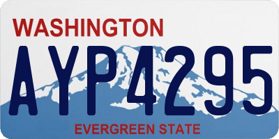 WA license plate AYP4295