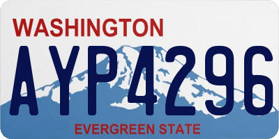 WA license plate AYP4296