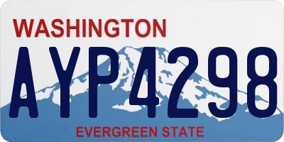 WA license plate AYP4298