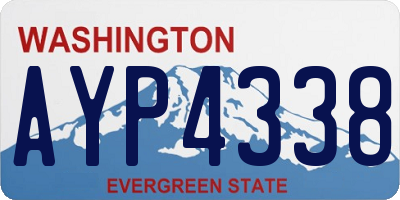 WA license plate AYP4338