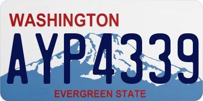 WA license plate AYP4339