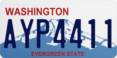 WA license plate AYP4411
