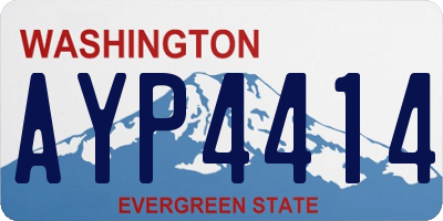 WA license plate AYP4414
