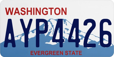WA license plate AYP4426