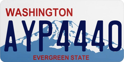 WA license plate AYP4440
