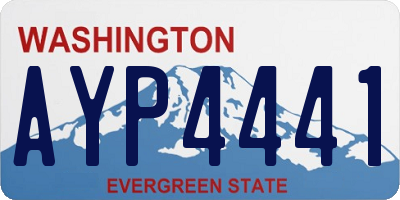 WA license plate AYP4441