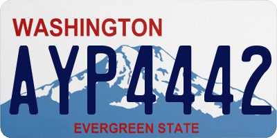 WA license plate AYP4442