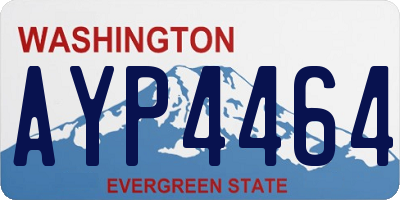WA license plate AYP4464