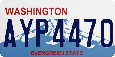 WA license plate AYP4470