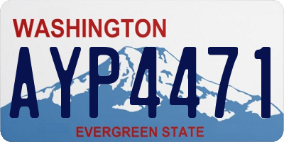 WA license plate AYP4471
