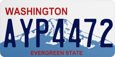 WA license plate AYP4472