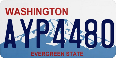 WA license plate AYP4480