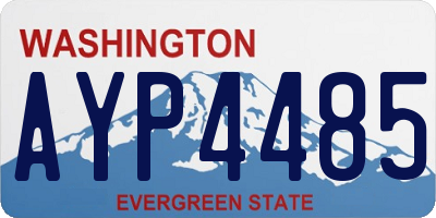WA license plate AYP4485