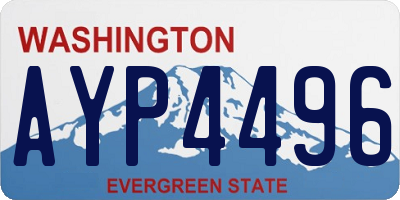 WA license plate AYP4496