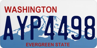 WA license plate AYP4498