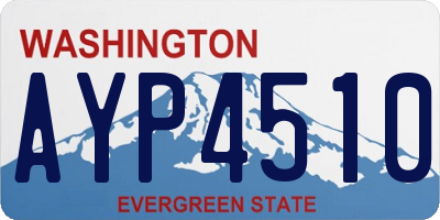 WA license plate AYP4510