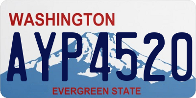 WA license plate AYP4520