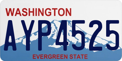 WA license plate AYP4525