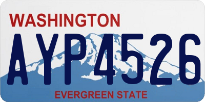 WA license plate AYP4526